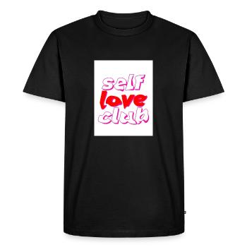 Self love club - T-shirt Premium bio Homme - noir - Devant - Nico (187cm)