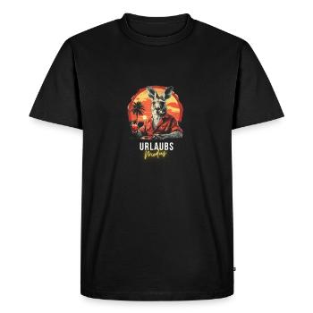 Känguru Faulenzer Urlaub Fun Strand Sommer Arbeit - Männer Premium Bio T-Shirt - Schwarz - Vorne - Nico (187cm)