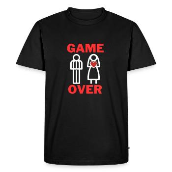 Enterrement de vie de jeune fille, mariage - T-shirt Premium bio Homme - noir - Devant - Nico (187cm)