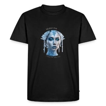 Réveille-moi quand tu as besoin de moi - T-shirt Premium bio Homme - noir - Devant - Nico (187cm)