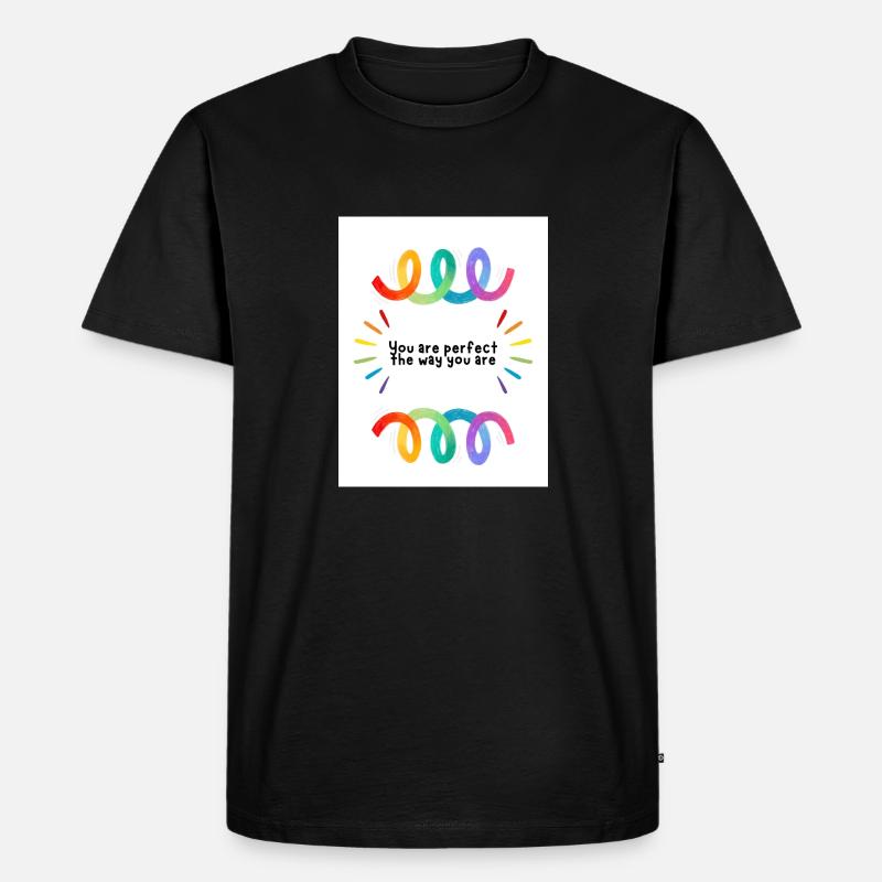 Proud - Männer Premium Bio T-Shirt - Schwarz