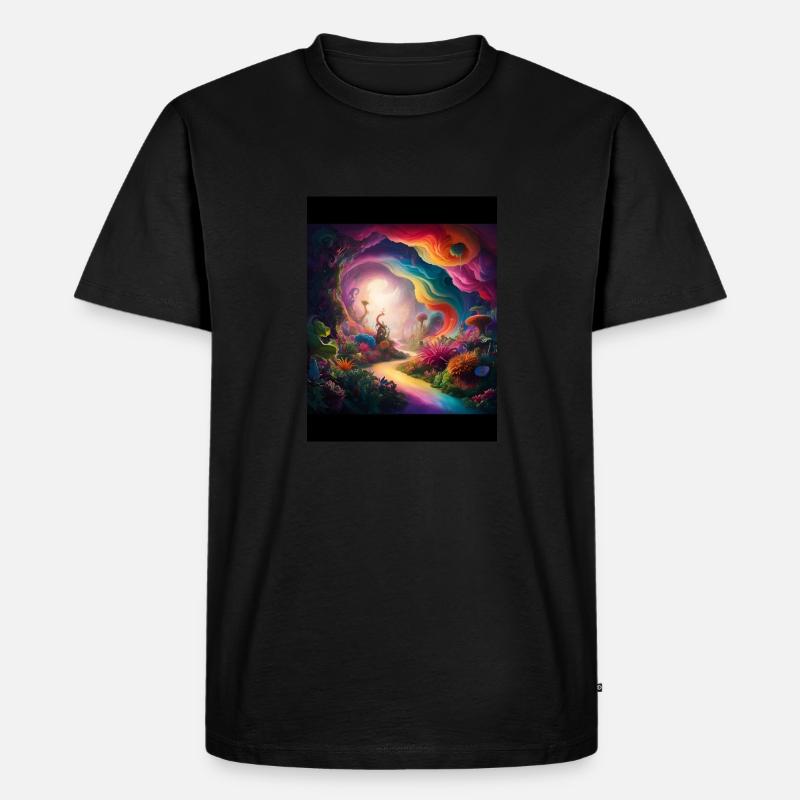 psy - Männer Premium Bio T-Shirt - Schwarz