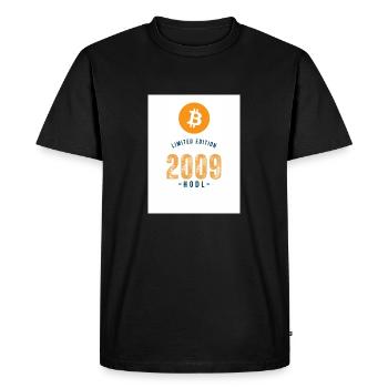 2009 Bitcoin fixes this - Men's Premium Organic T-Shirt - black - Front - Nico (187cm)
