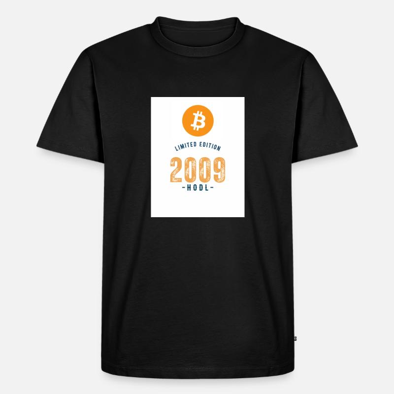 2009 Bitcoin fixes this - Männer Premium Bio T-Shirt - Schwarz