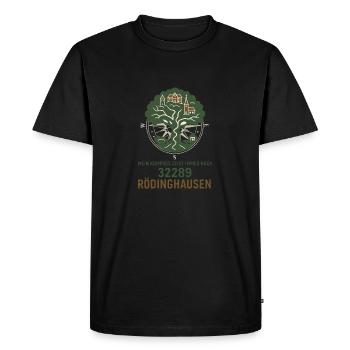 Ma boussole indique Rödinghausen - T-shirt Premium bio Homme - noir - Devant - Nico (187cm)