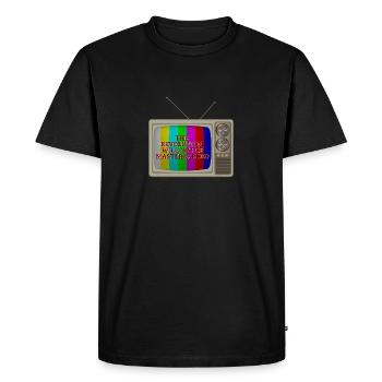 The Revolution Will not Be Mastercarded - Men's Premium Organic T-Shirt - black - Front - Nico (187cm)