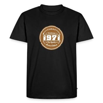 1971 Limited Edition delicious rund - T-shirt Premium bio Homme - noir - Devant - Nico (187cm)