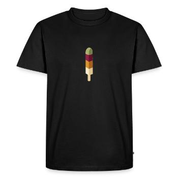 Glace au cactus - T-shirt Premium bio Homme - noir - Devant - Nico (187cm)