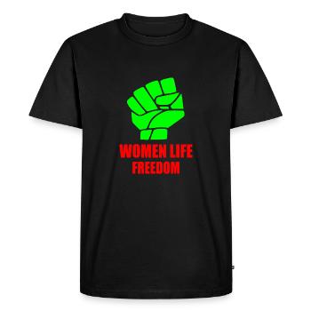 Women life freedom - T-shirt Premium bio Homme - noir - Devant - Nico (187cm)