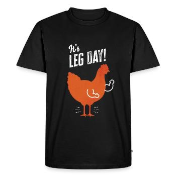 KOKOSKA leg day - Men's Premium Organic T-Shirt - black - Front - Nico (187cm)