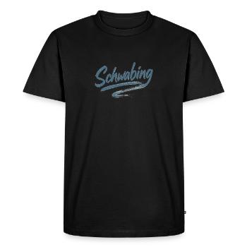 Schwabing Coup de pinceau - T-shirt Premium bio Homme - noir - Devant - Nico (187cm)