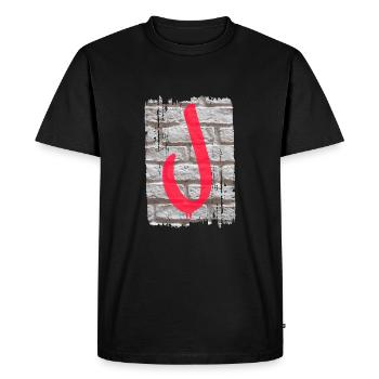 mur j - T-shirt Premium bio Homme - noir - Devant - Nico (187cm)