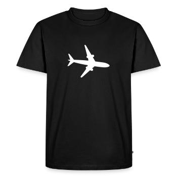 avion - T-shirt Premium bio Homme - noir - Devant - Nico (187cm)