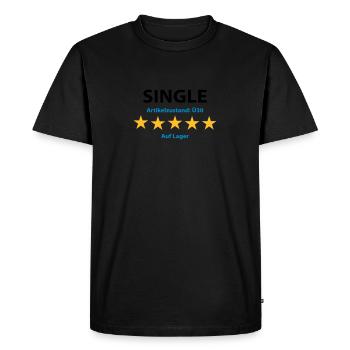 5 Star Simple - 30 + - T-shirt Premium bio Homme - noir - Devant - Nico (187cm)