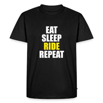 Moto Cross - Men's Premium Organic T-Shirt - black - Front - Nico (187cm)