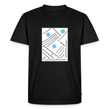 Lee - Men's Premium Organic T-Shirt - black - Front - Nico (187cm)