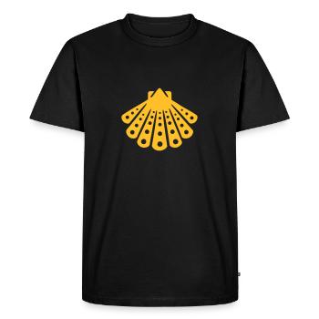 Coquillage - T-shirt Premium bio Homme - noir - Devant - Nico (187cm)