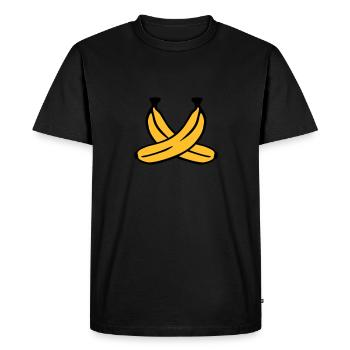 Banane - T-shirt Premium bio Homme - noir - Devant - Nico (187cm)