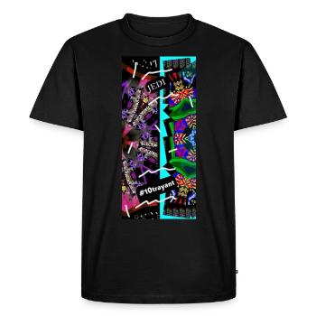 Sabre Laser Turquoise 10t 4000 - T-shirt Premium bio Homme - noir - Devant - Nico (187cm)