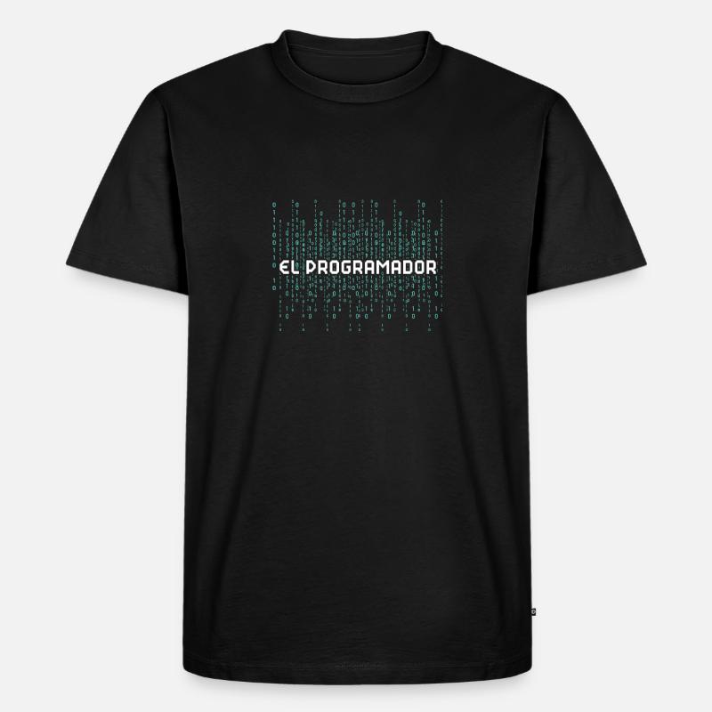 Programmierer Programmierung Informatik Computer - Männer Premium Bio T-Shirt - Schwarz