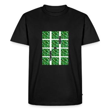 Nigerian Palette - Men's Premium Organic T-Shirt - black - Front - Nico (187cm)