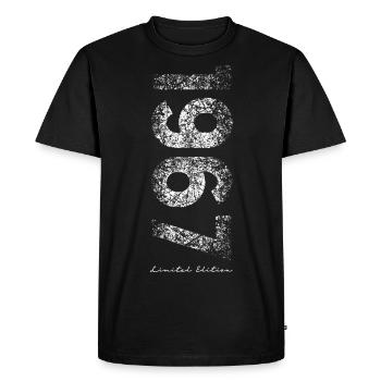 Limited Edition 1967 - Birthday 1967 - Men's Premium Organic T-Shirt - black - Front - Nico (187cm)