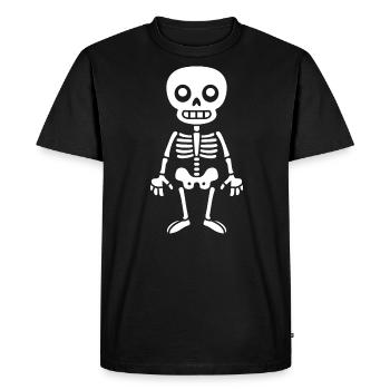 Squelette - T-shirt Premium bio Homme - noir - Devant - Nico (187cm)