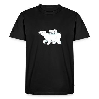 Polar Bear - T-shirt Premium bio Homme - noir - Devant - Nico (187cm)
