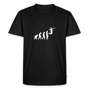 Federball Evolution Badminton - T-shirt Premium bio Homme - noir - Devant - Nico (187cm)