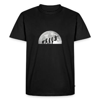 Federball Evolution Badminton - T-shirt Premium bio Homme - noir - Devant - Nico (187cm)