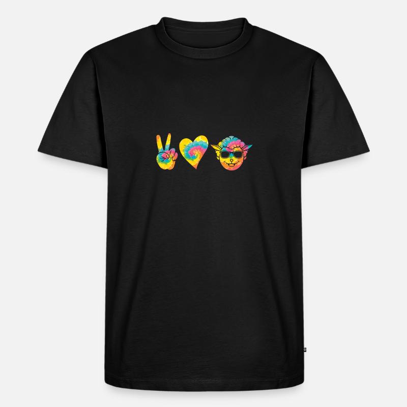 Schäfer Schaf - Männer Premium Bio T-Shirt - Schwarz