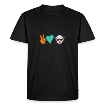 Shepherd Sheep - Men's Premium Organic T-Shirt - black - Front - Nico (187cm)