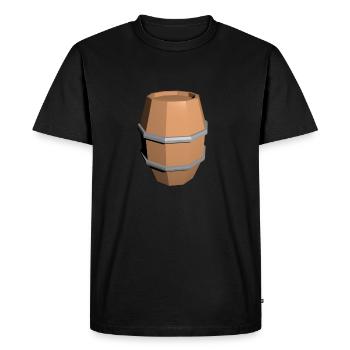 barrel - Men's Premium Organic T-Shirt - black - Front - Nico (187cm)