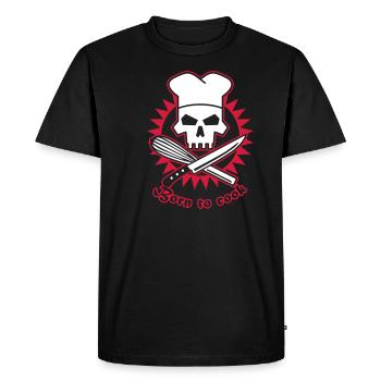 born_to_cook - T-shirt Premium bio Homme - noir - Devant - Nico (187cm)
