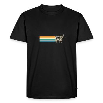 Bovins vaches Bovins Highland - T-shirt Premium bio Homme - noir - Devant - Nico (187cm)