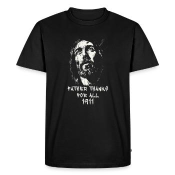 Pistolet Jésus 1911 - IPSC 45auto .45acp .45 - T-shirt Premium bio Homme - noir - Devant - Nico (187cm)