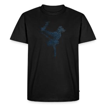 Skateboard Homme Femmes Skateboarder Skateboarder - T-shirt Premium bio Homme - noir - Devant - Nico (187cm)