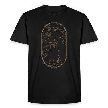 Beauty Artdeco Digital Art Prints - Objets de collection - T-shirt Premium bio Homme - noir - Devant - Nico (187cm)