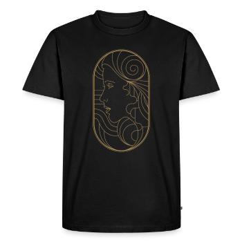 Beauty Artdeco Digital Art Prints - Objets de collection - T-shirt Premium bio Homme - noir - Devant - Nico (187cm)