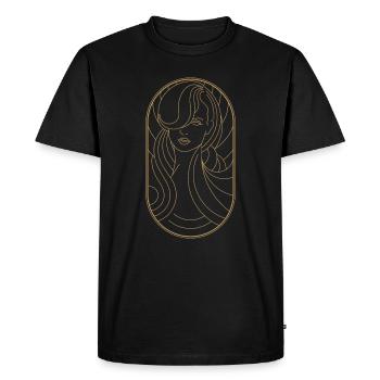 Beauty Artdeco Digital Art Prints - Objets de collection - T-shirt Premium bio Homme - noir - Devant - Nico (187cm)