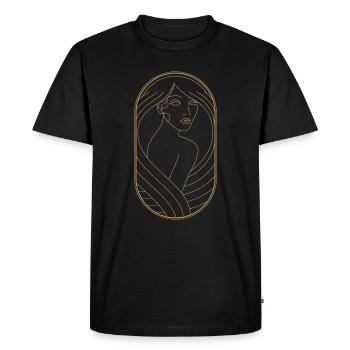 Beauty Artdeco Digital Art Prints - Objets de collection - T-shirt Premium bio Homme - noir - Devant - Nico (187cm)