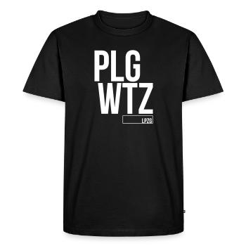 LEIPZIG PLAGWITZ - Männer Premium Bio T-Shirt - Schwarz - Vorne - Nico (187cm)
