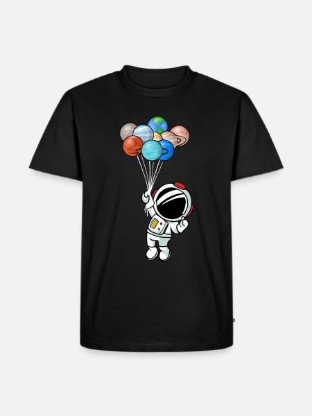 Astronaut - Men's Premium Organic T-Shirt - black