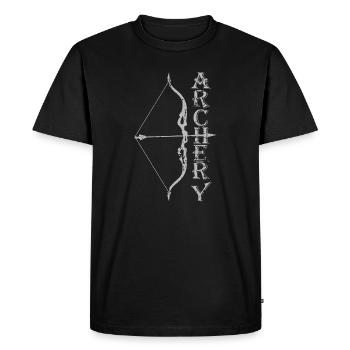 Archery, Archery, Archery - Men's Premium Organic T-Shirt - black - Front - Nico (187cm)