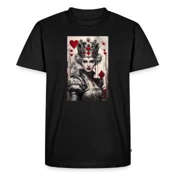 Cyberpunk fantastique de la Reine de Cœur II - T-shirt Premium bio Homme - noir - Devant - Nico (187cm)