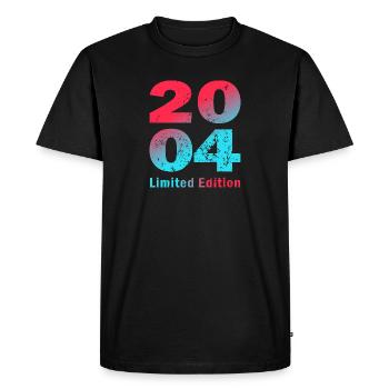 Birthday born in 2004 limited edition Shirt - Men's Premium Organic T-Shirt - black - Front - Nico (187cm)