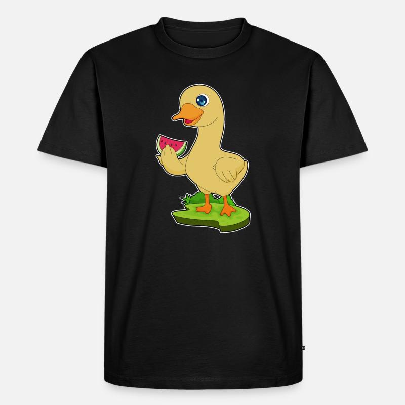 Canard Pastèque - T-shirt Premium bio Homme - noir