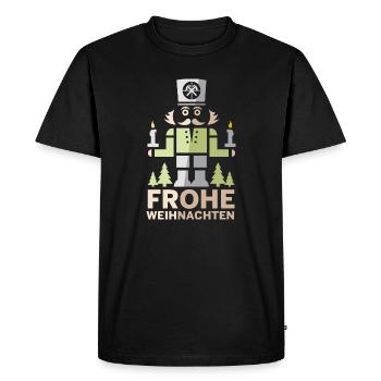 Joyeux Noël Erzgebirge Miner Casse-Noisette - T-shirt Premium bio Homme - noir - Devant - Nico (187cm)
