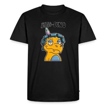 Bigoudi - T-shirt Premium bio Homme - noir - Devant - Nico (187cm)