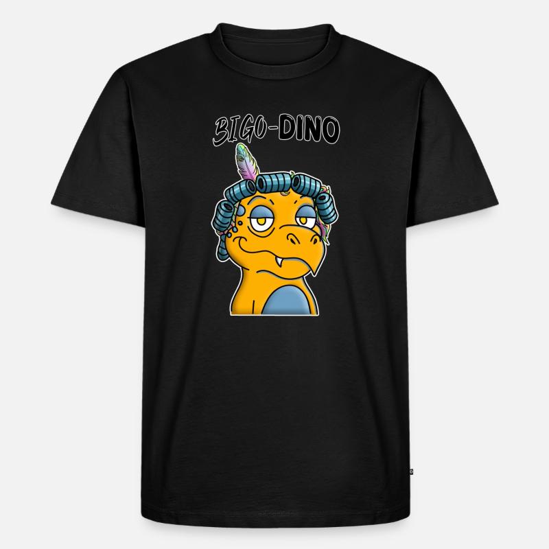 Lockenwickler - Männer Premium Bio T-Shirt - Schwarz